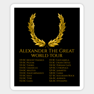 Ancient Greek Hellenic History - Alexander The Great World Tour Magnet